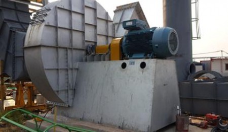 Fan with motor installation